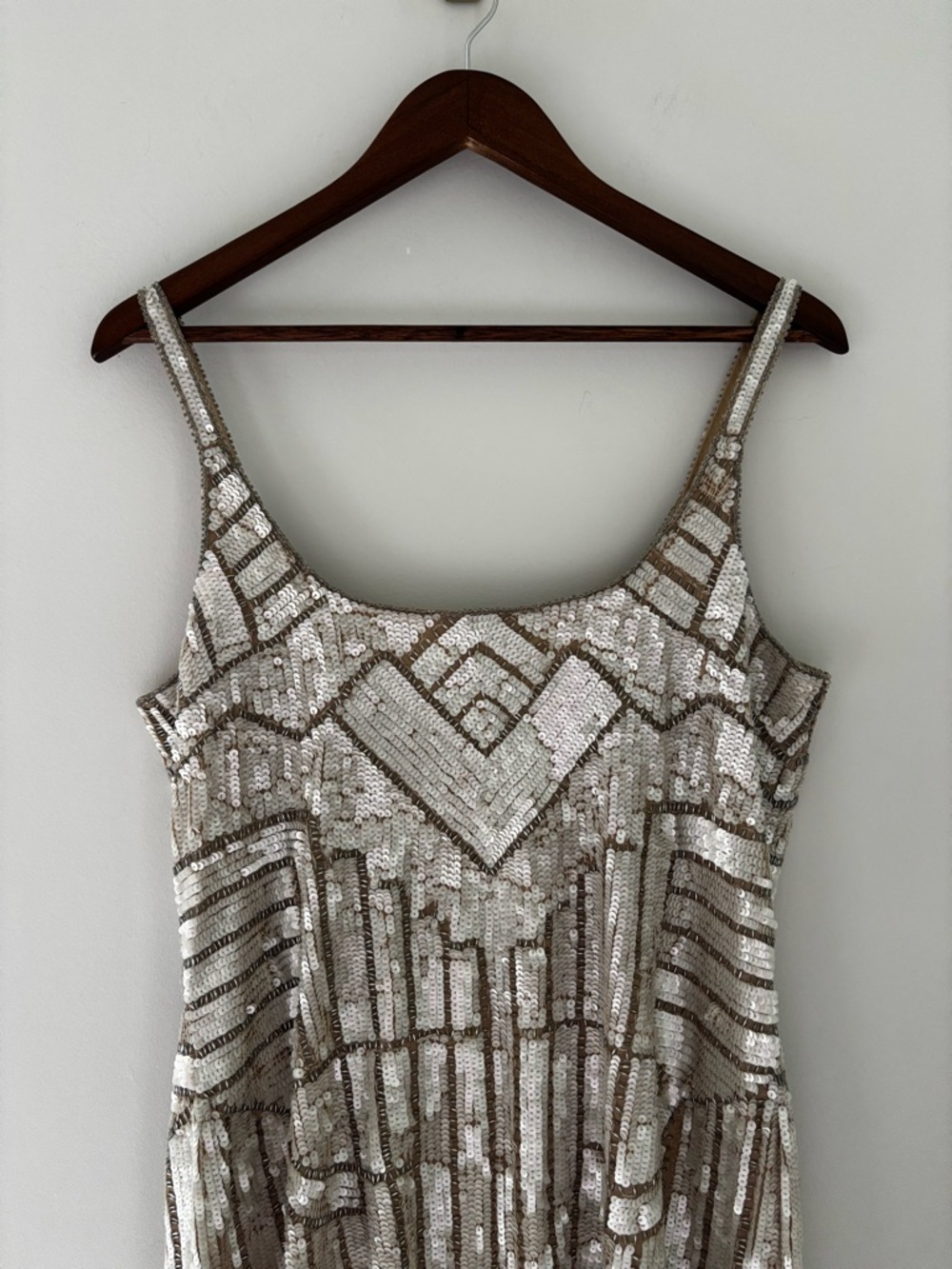 Adrianna Papell Gold Sequin Mini Dress - Picture 9 of 9